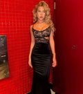 Aliana Cutout Lace And Satin Mermaid Dress