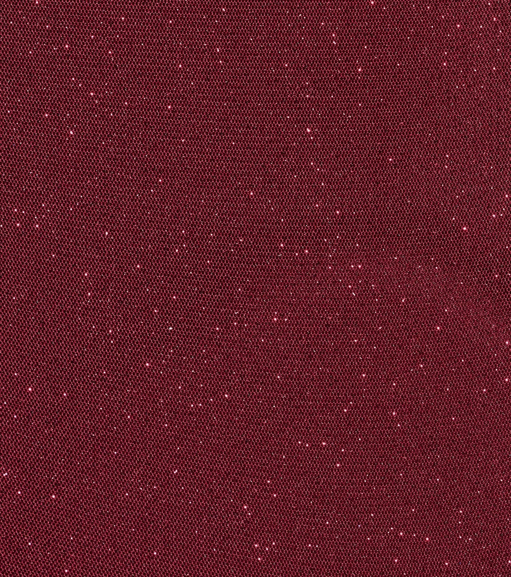 Glam Affair Cold-Shoulder Glitter Mesh Mini Dress