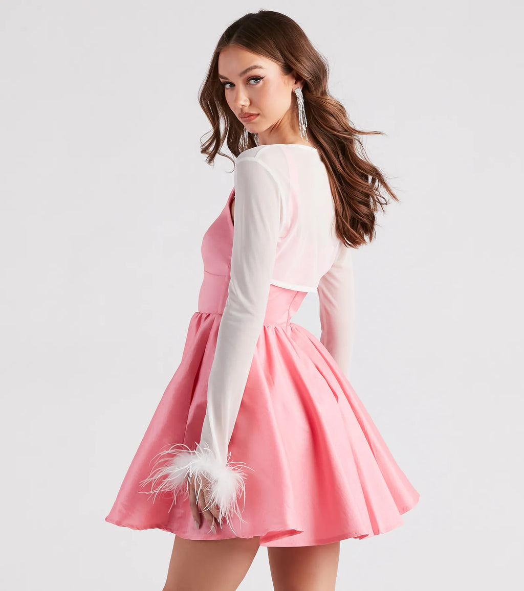 Diva Darling Mesh Marabou Bolero