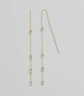 Chic Addition Dainty Stone Threader Earrings