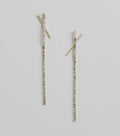 Undeniable Rhinestone Linear Earrings
