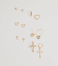 Adorable Trend Stud And Hoop Earrings Set