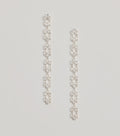 Luxe Glam Rhinestone Chain-Link Earrings