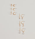 Dainty Sheen Small Hoop Earrings Set
