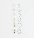 Charming Boldness Six-Pack Mini Hoop Earrings