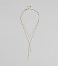 Chic And Dainty Rhinestone Layered Necklace
