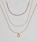 Lucky Day Horseshoe Charm Layered Necklace