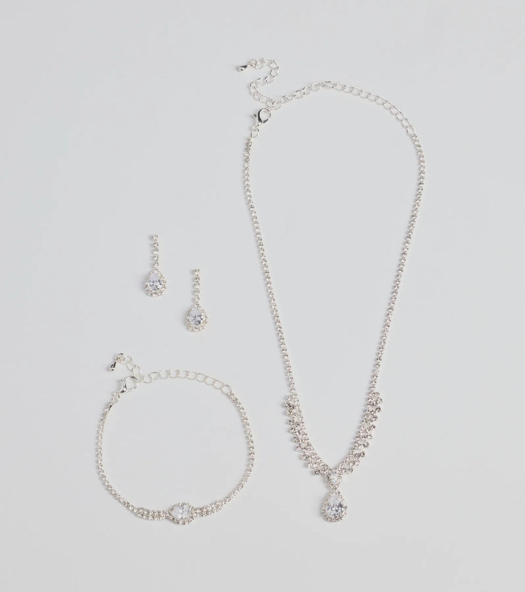 Decadent Radiance Rhinestone Jewelry Set