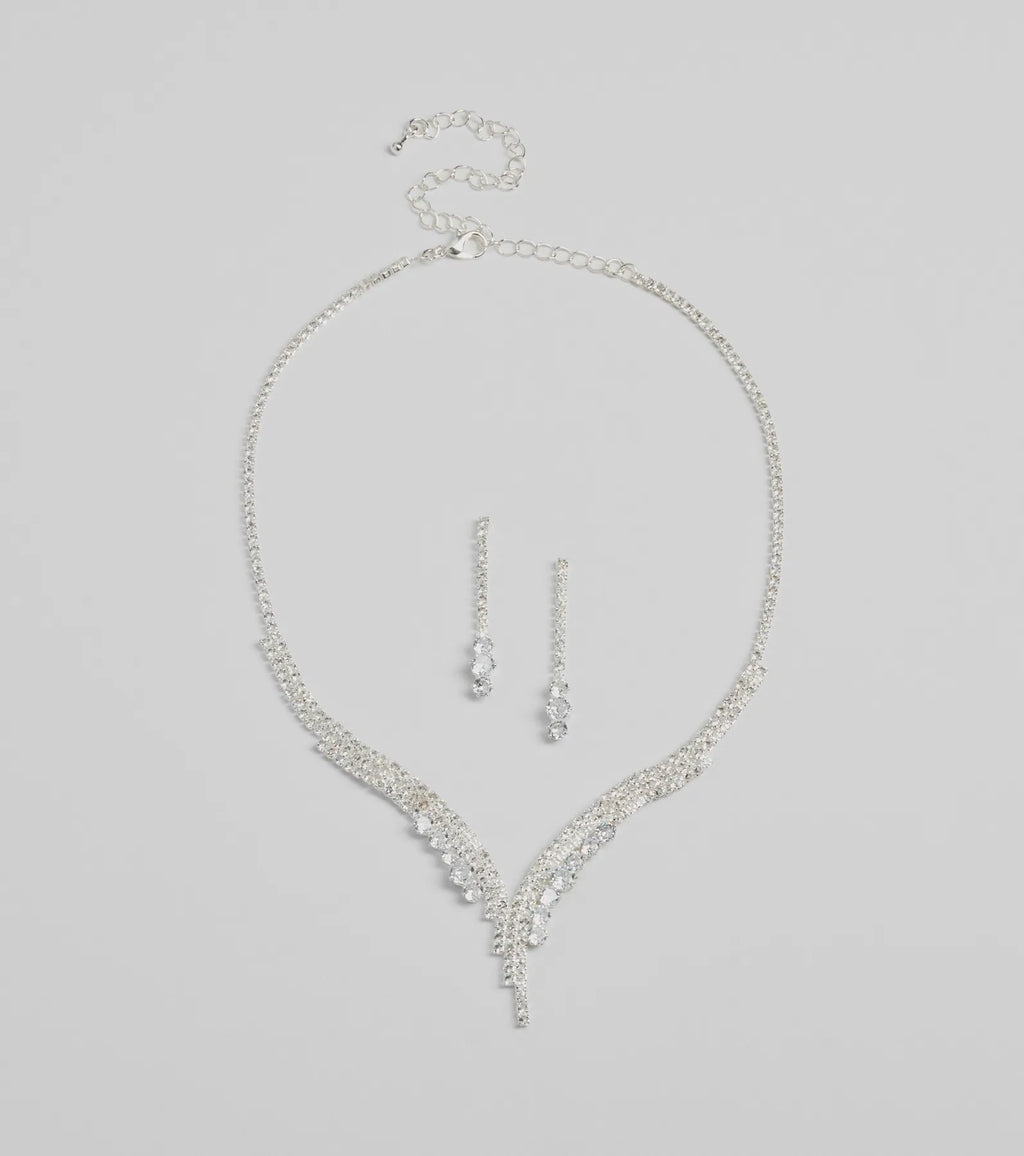 Beauty Perfection Necklace And Earrings Set