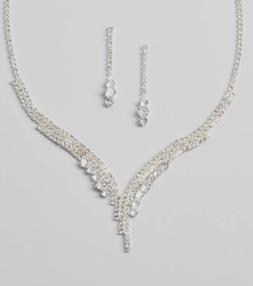 Beauty Perfection Necklace And Earrings Set