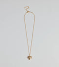 Cross My Heart Pendant Necklace