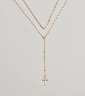 Major Blessings Layered Cross Necklace
