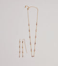 Charming Beauty Rhinestone Necklace Set