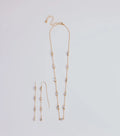 Delicate Ice Rhinestone Necklace And Earrings Set