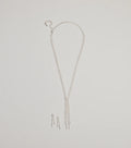 Glitzy Rhinestone Lariat Necklace And Earring Set