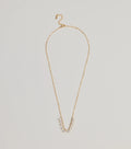 Delicate Glam Rhinestone And Clear Stone Necklace
