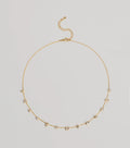 Dainty Chic Geometric Charm Rhinestone Necklace