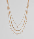 Chic Look Cubic Zirconia Layered Necklace