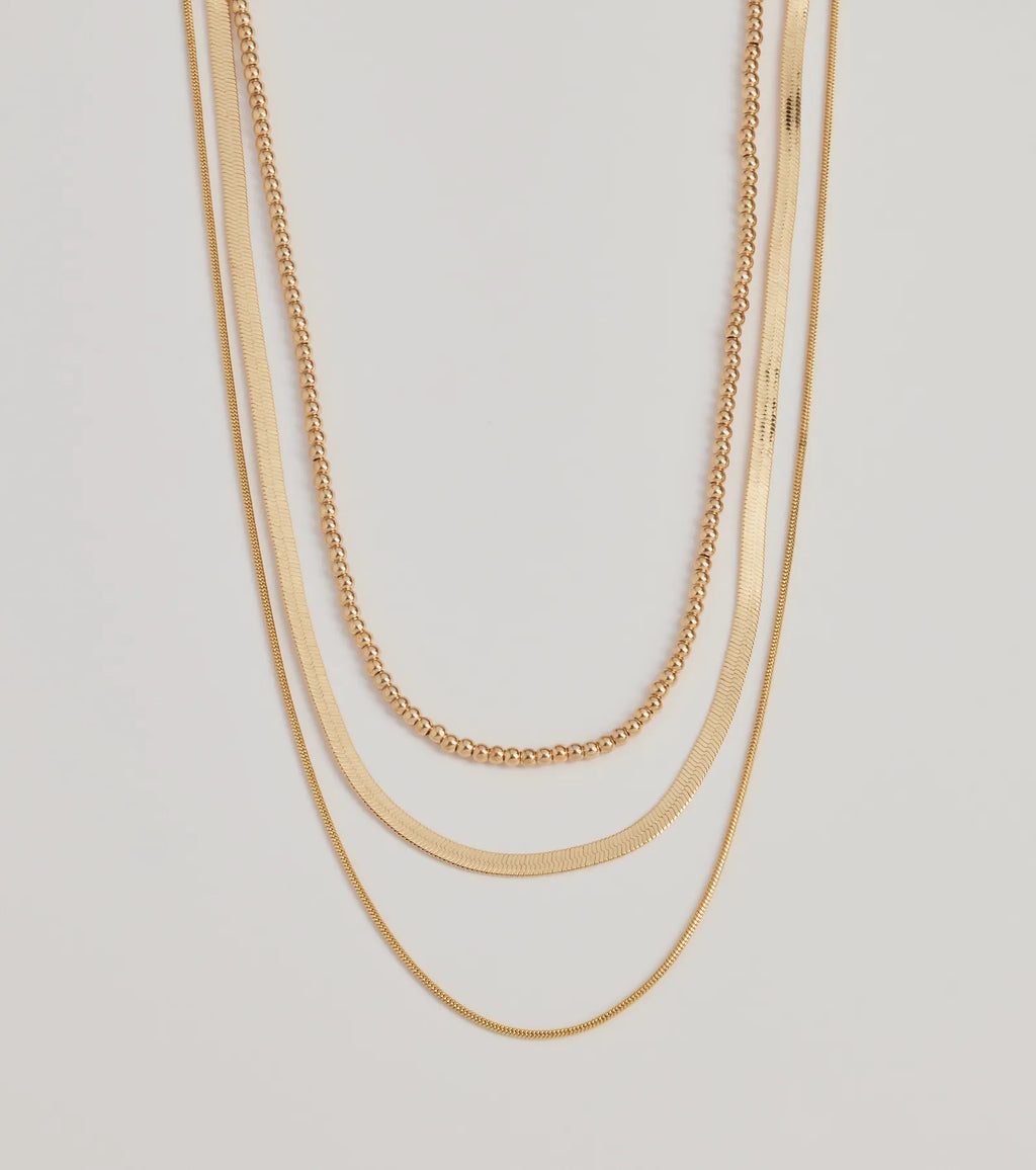 Chic Layers Multi-Chain Necklace Set