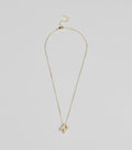 Bubble Letter Monogram Rhinestone Necklace