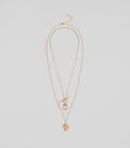 Layered Treasure Necklace With Pendants