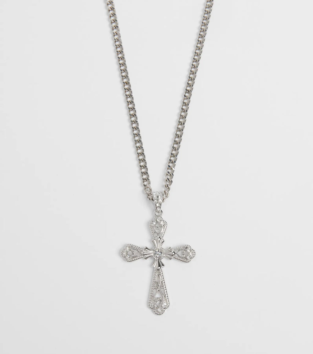 Simply Blessed Statement Cross Necklace