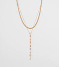 Charmingly Pretty Beaded Rhinestone Layered Necklace