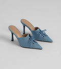 The Real Showstopper Denim Stiletto Pumps