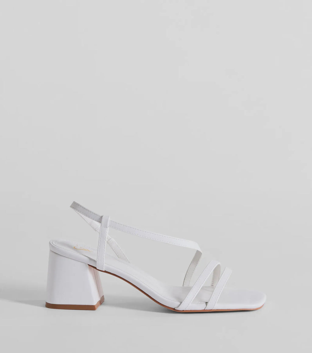 Step Into Chic Sling Back Block Heels