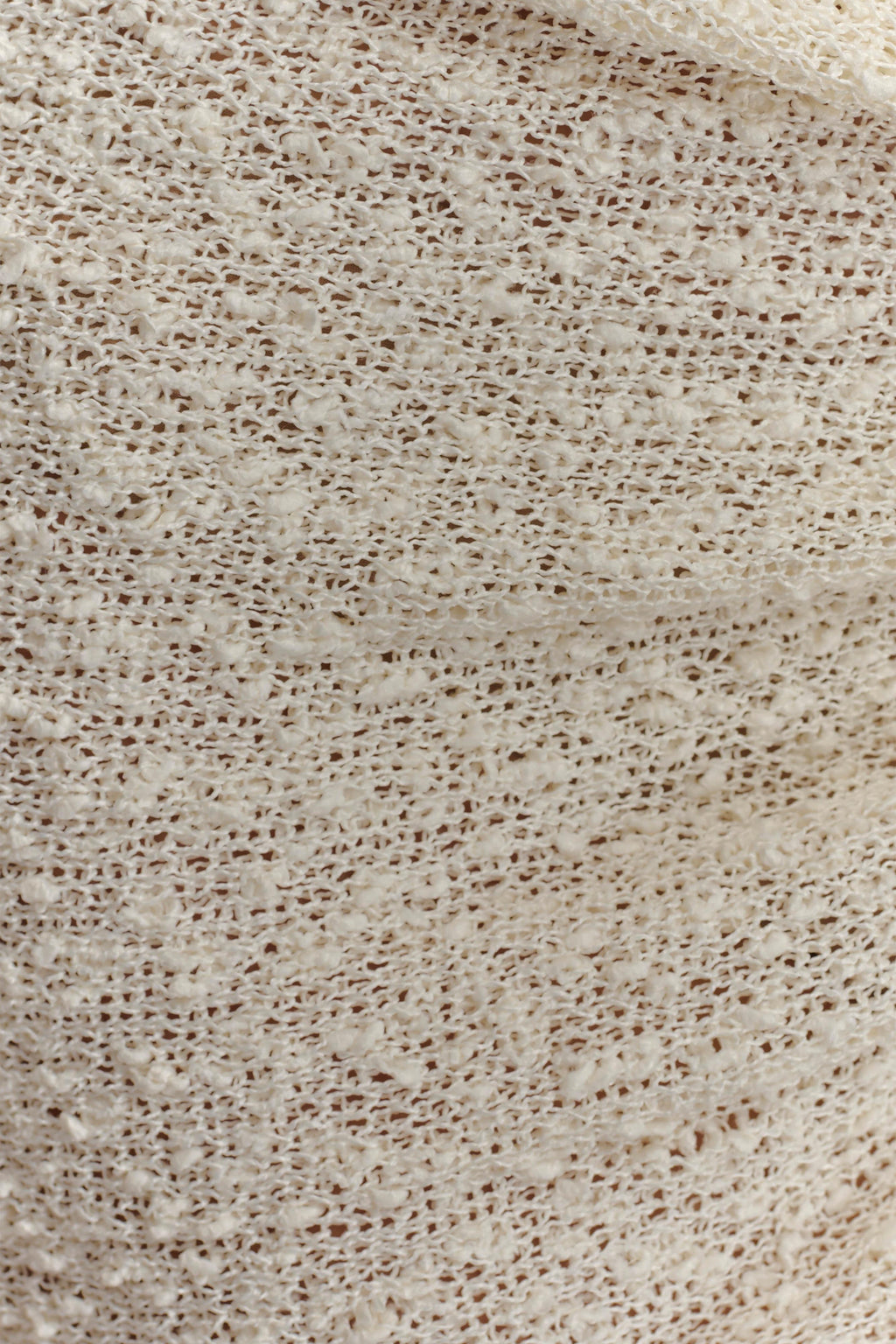 Sammy Boucle Knit Cover Up - Ivory