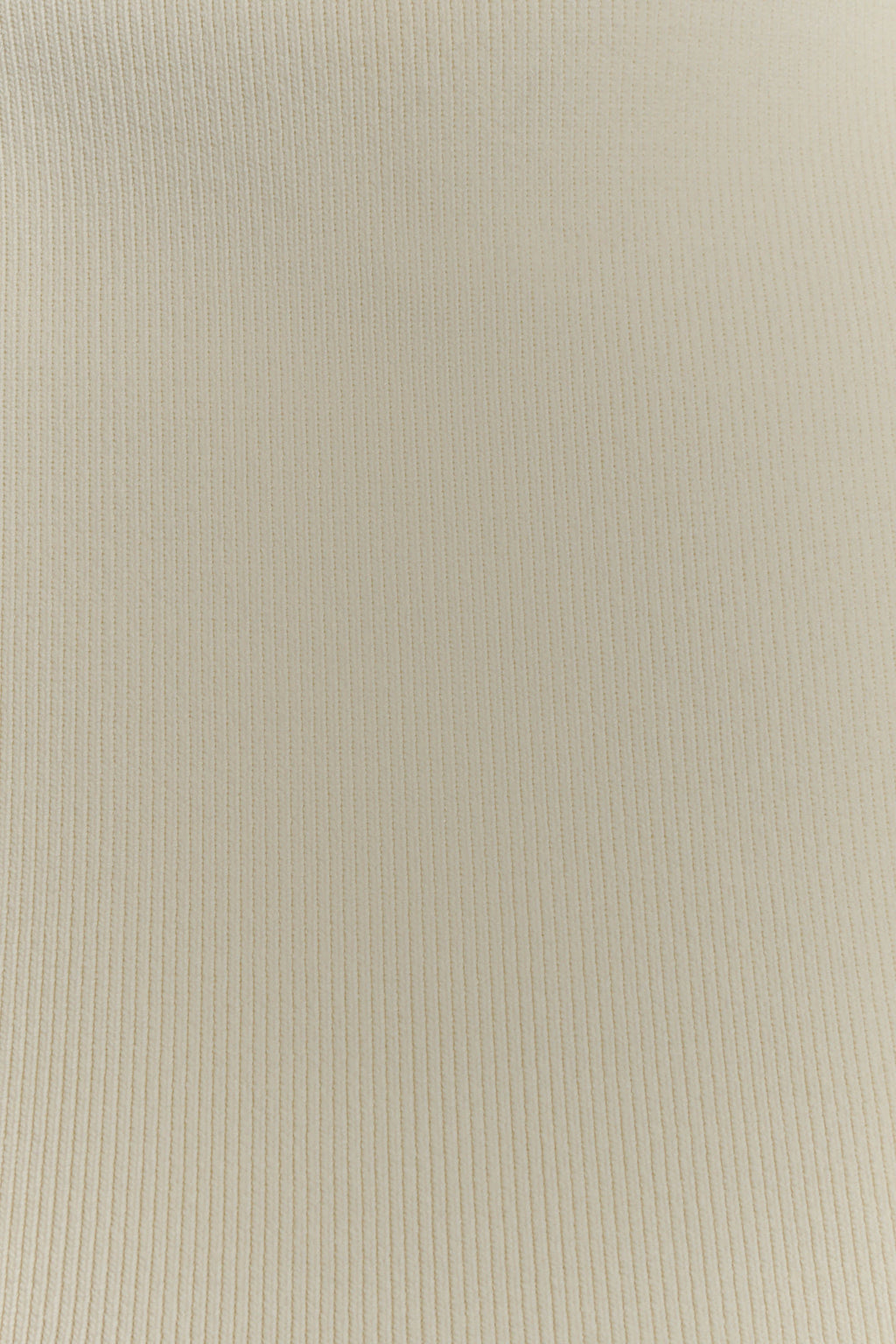 Romaine High Neck Bandage Knit Top - Ivory
