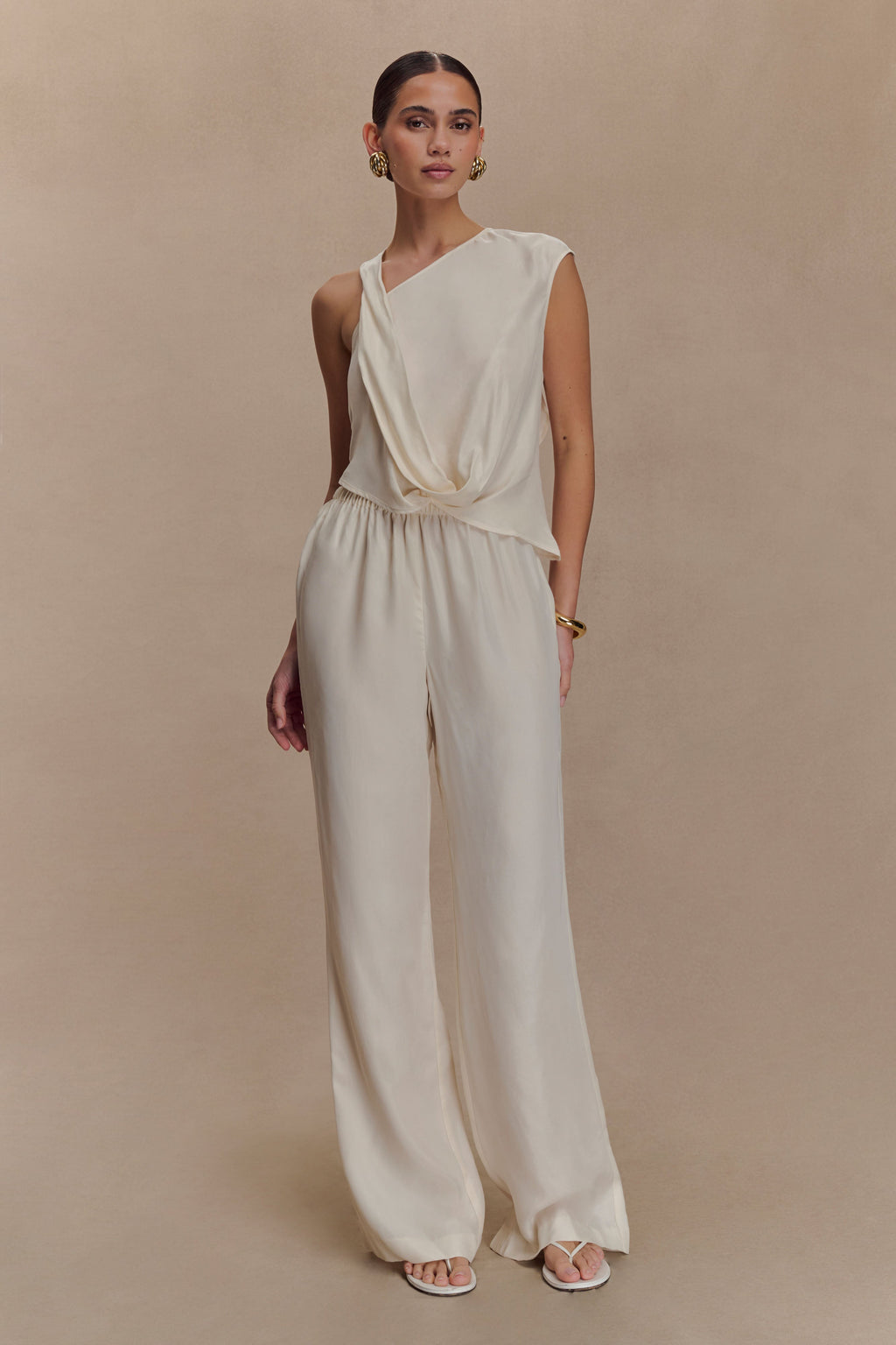 Violeta Asymmetric Top - Ivory