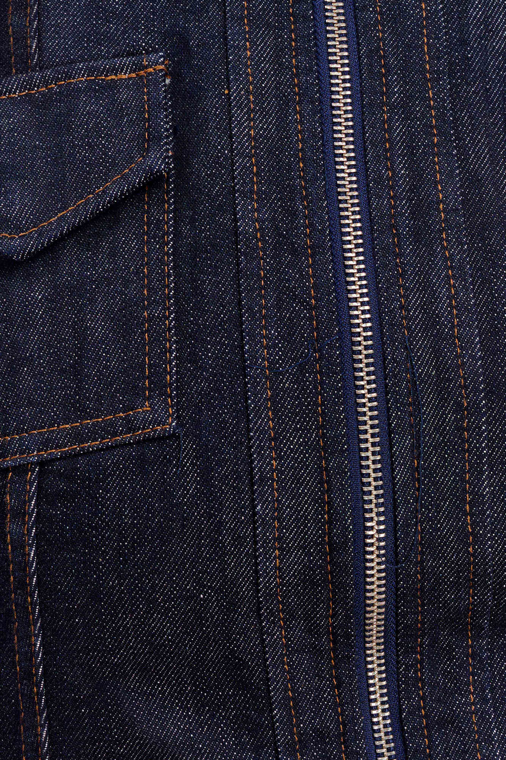 Cierra Cinched Jacket Top - Washed Indigo Blue