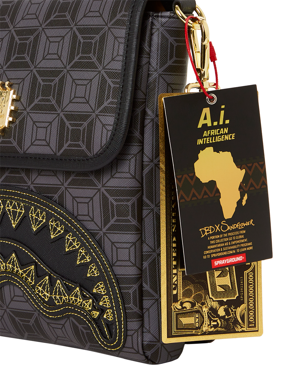OBSIDIAN STUNNER A.i.6 SANDFLOWER COLLAB LARGE SLING