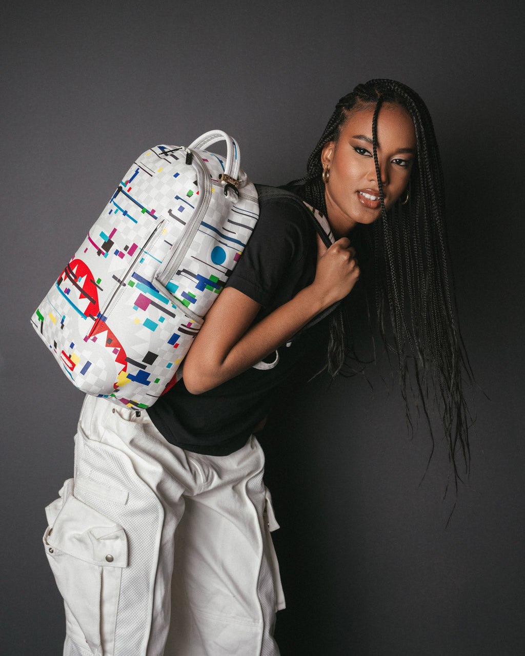 SHARKS IN PARIS GLITCH RIDER BACKPACK (DLXV)