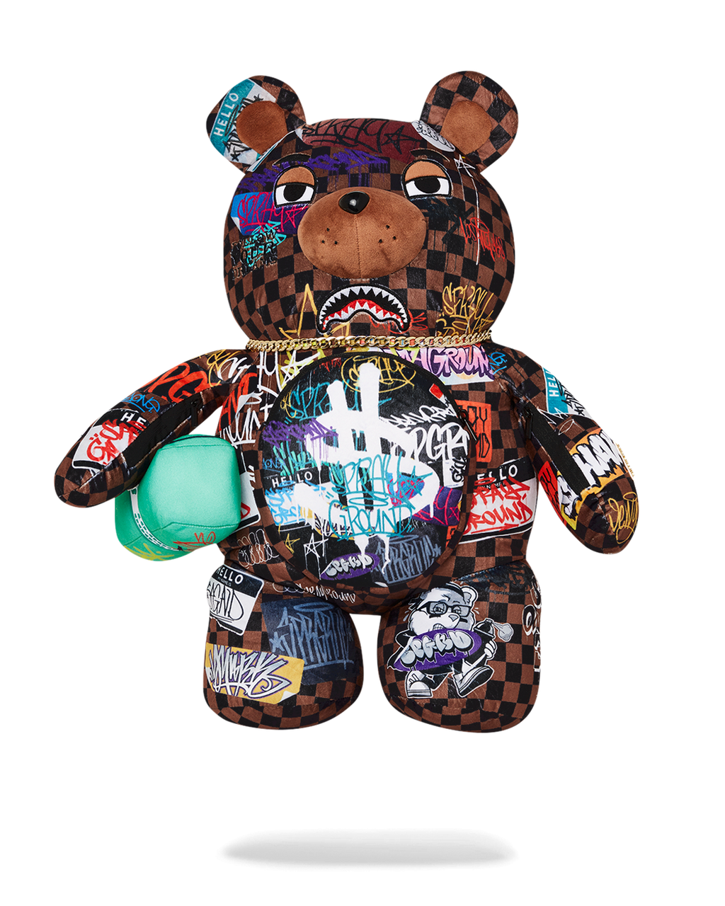 SHARKS IN PARIS THE RIZZ MONEYBEAR TEDDYBEAR BACKPACK