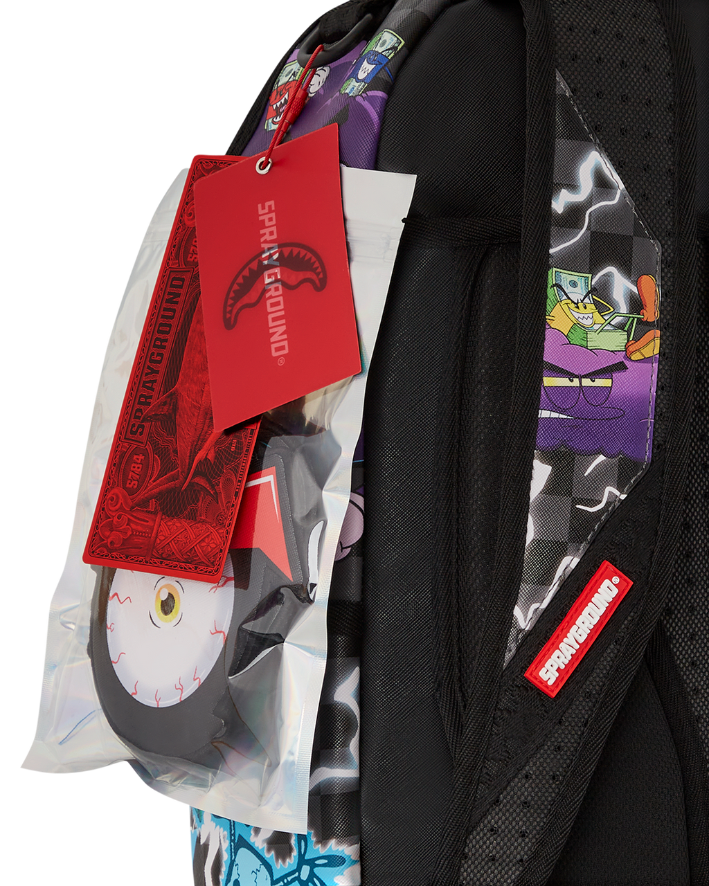 MONEY BOYS SPLIT CRAZY EYES - 6 REMOVABLE VELCRO EYE PATCHES