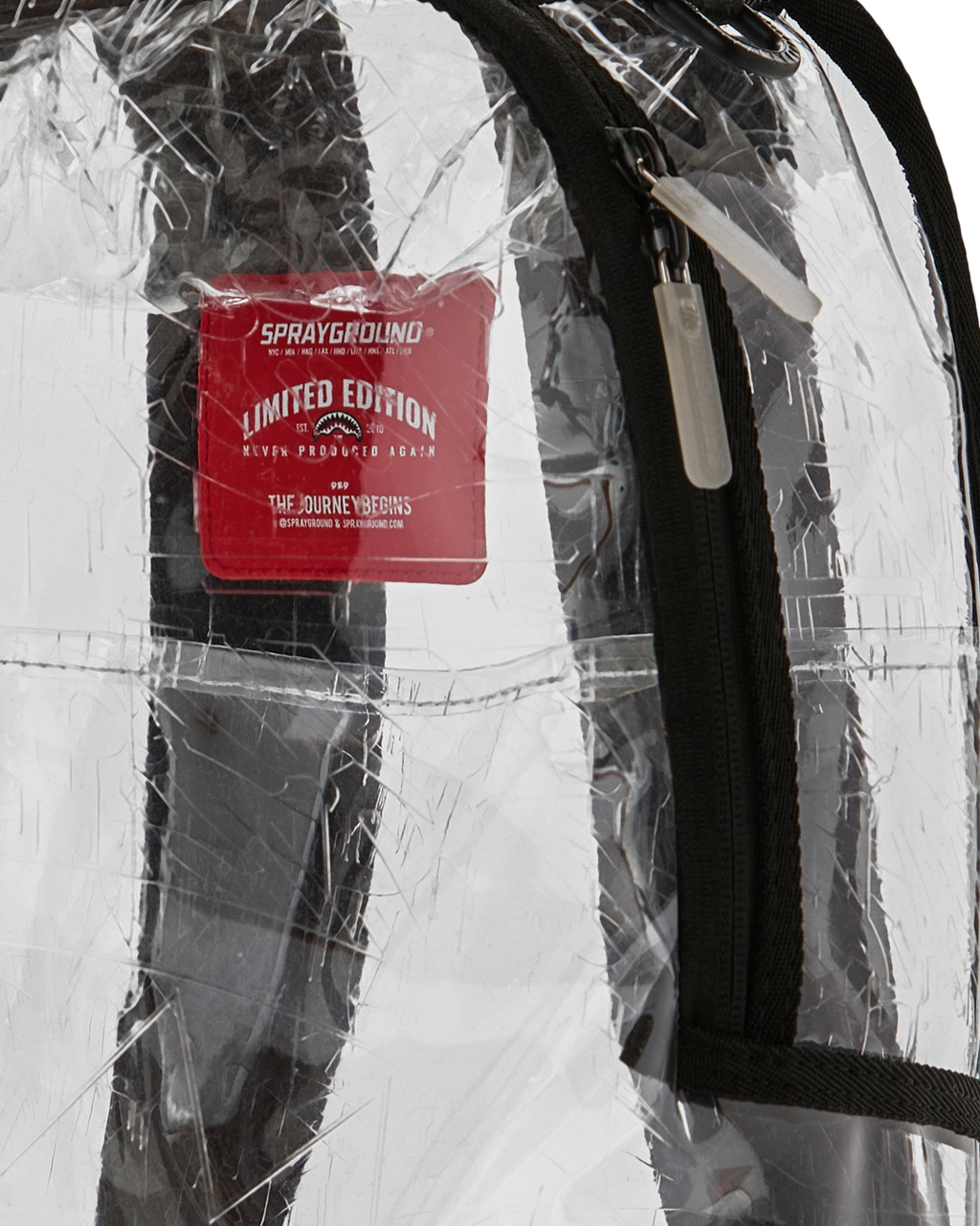 FULLY CLEAR EMBOSSED BOSS BACKPACK