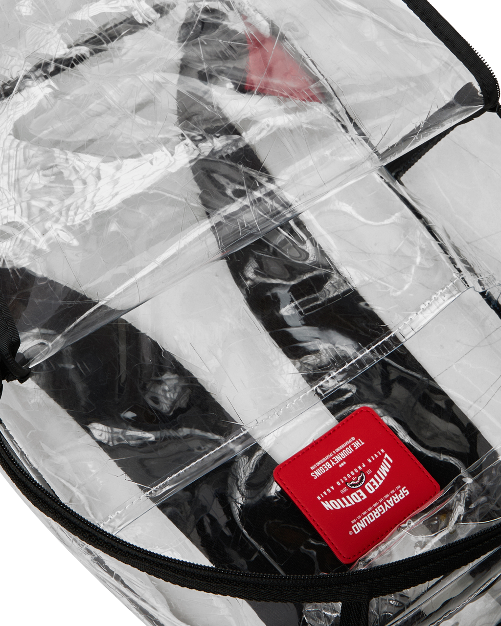 FULLY CLEAR EMBOSSED BOSS BACKPACK