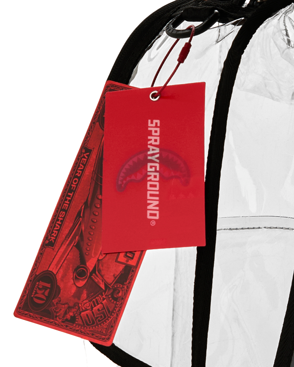 FULLY CLEAR EMBOSSED BOSS BACKPACK