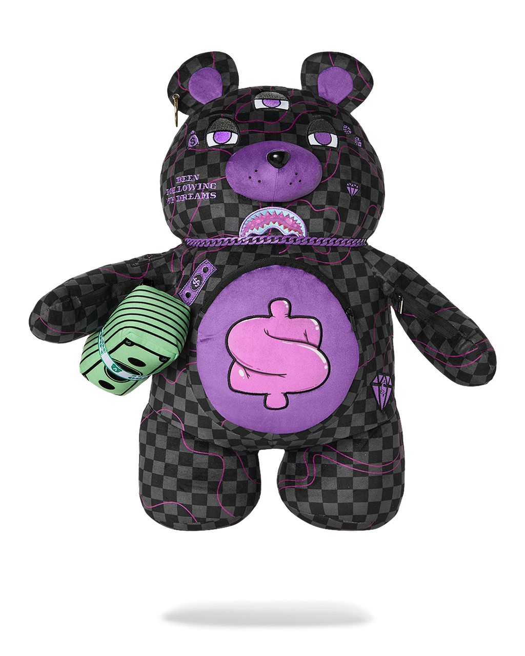 PURPLE SLIME SHARK MONEYBEAR BACKPACK