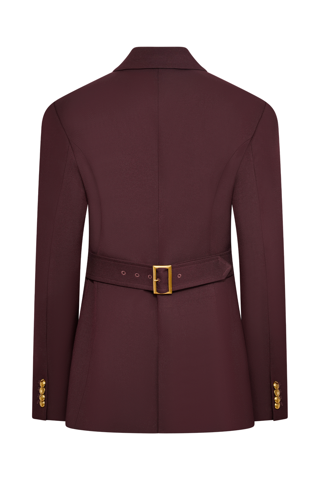 Bellamy Cinched Blazer - Mahogany