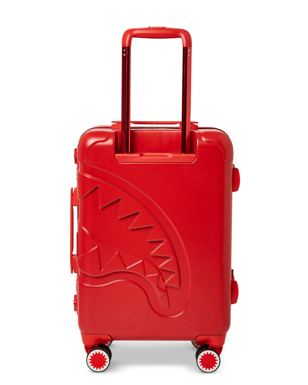 MOLDED SHARKITECTURE RED HARDSHELL CARRY-ON LUGGAGE
