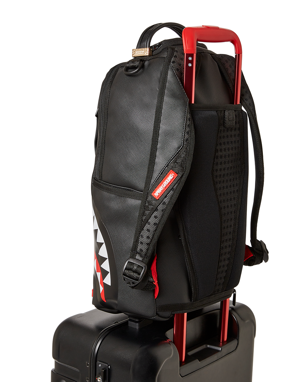 MOLDED SHARKITECTURE BLACK HARDSHELL CARRY-ON LUGGAGE