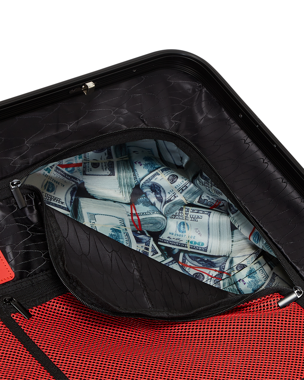 MOLDED SHARKITECTURE BLACK HARDSHELL CARRY-ON LUGGAGE