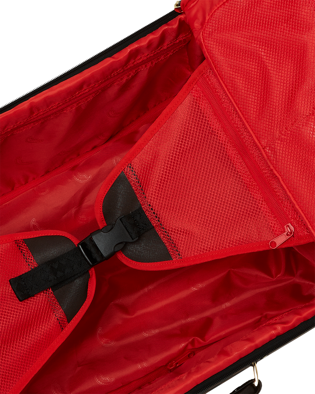 EXTERIOR GOLD ZIP POCKET SHARKS IN PARIS JETSETTER CARRY-ON LUGGAGE