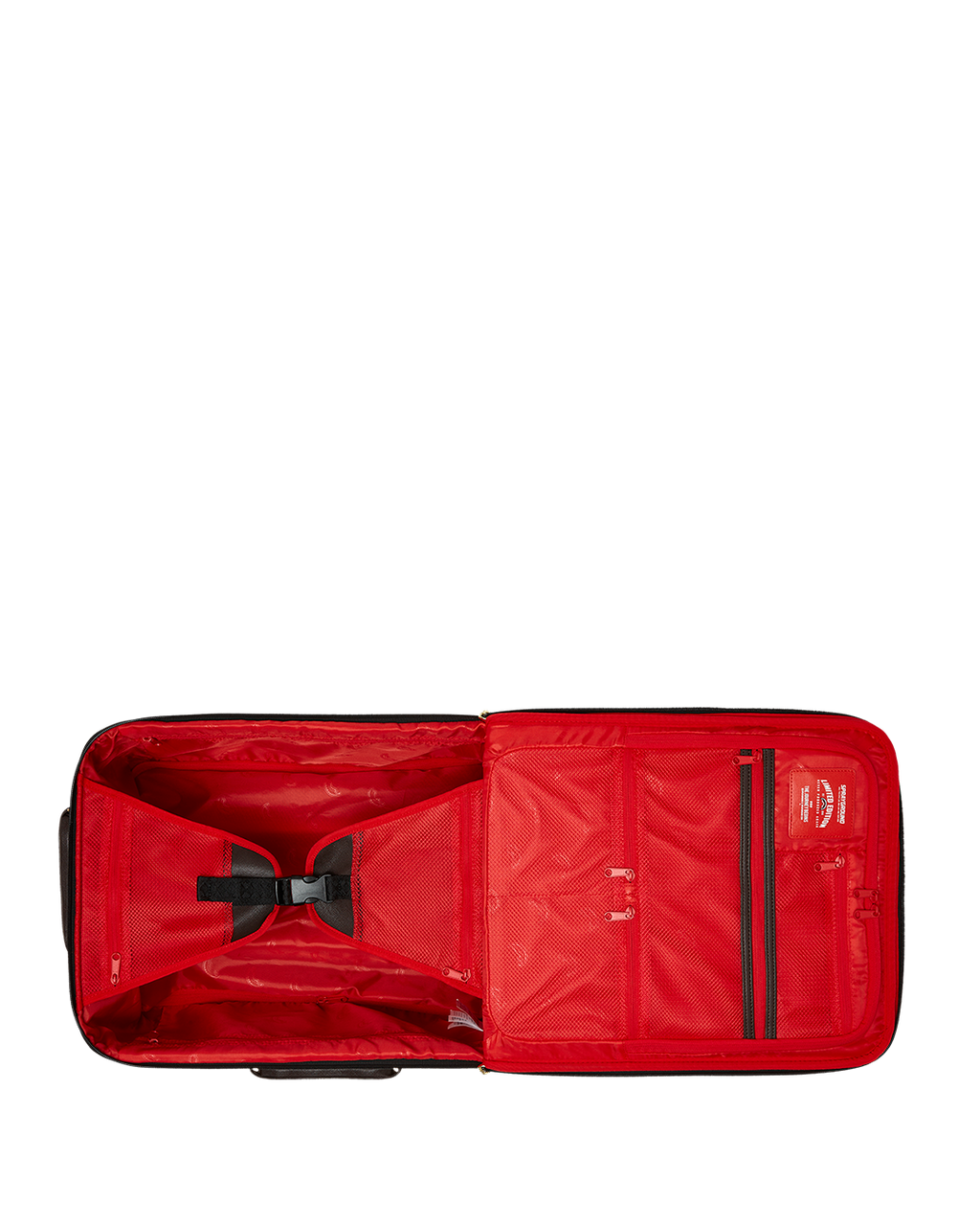 EXTERIOR GOLD ZIP POCKET SHARKS IN PARIS JETSETTER CARRY-ON LUGGAGE