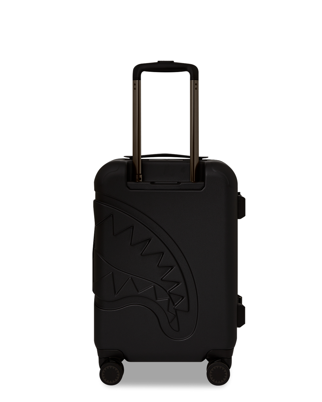 REALITY CHECK SHARKITECTURE CARRY-ON JETBLACK LUGGAGE (GUNMETAL HARDWARE)