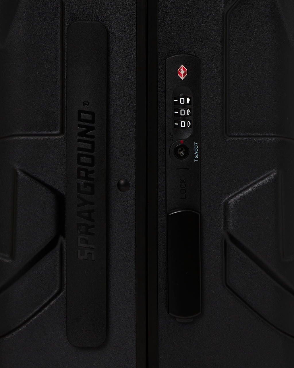 REALITY CHECK SHARKITECTURE CARRY-ON JETBLACK LUGGAGE (GOLD HARDWARE)