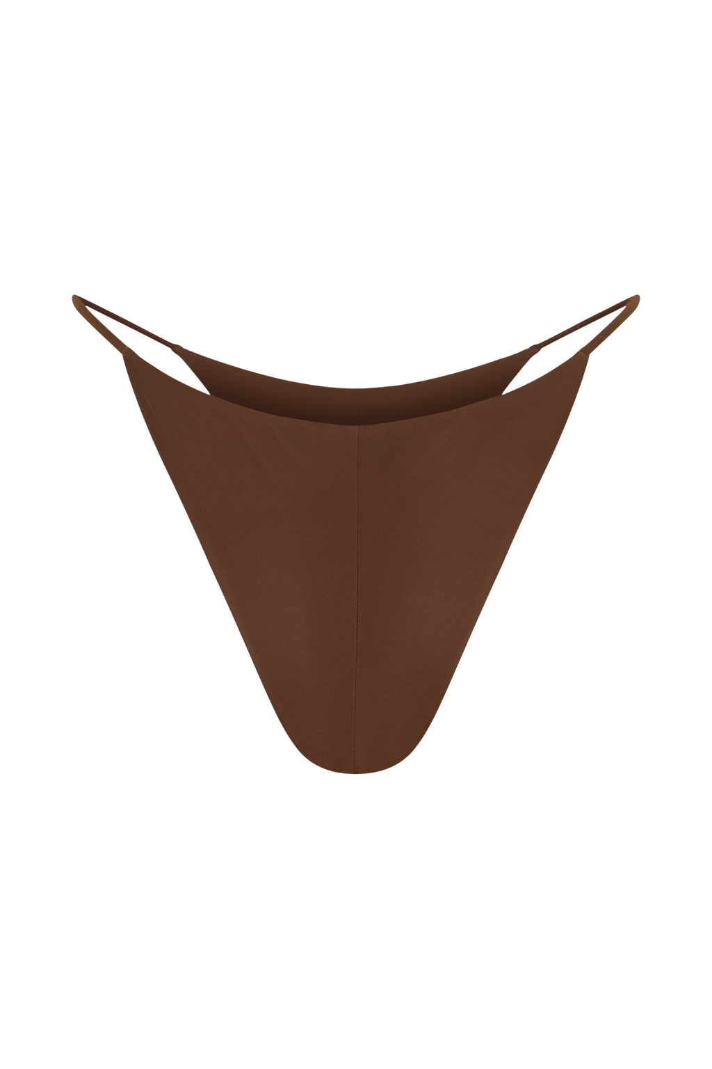 Bloom Embroidered Bikini Bottom - Chocolate With Pale Blue Embroidery
